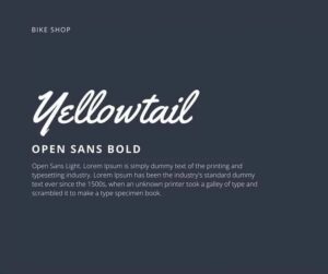 Canva.com - Yellowtail & Open Sans Bold