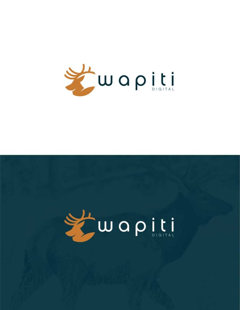Wapiti logo 03 thinner font