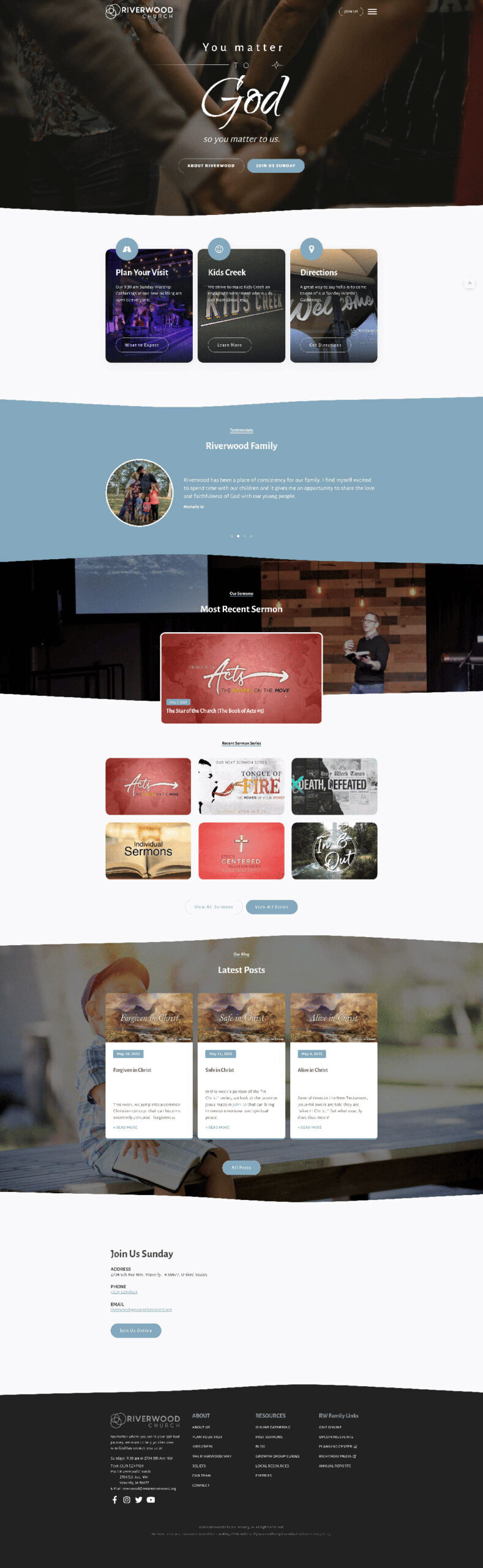 Custom web development elevates riverwood church in waverly, ia