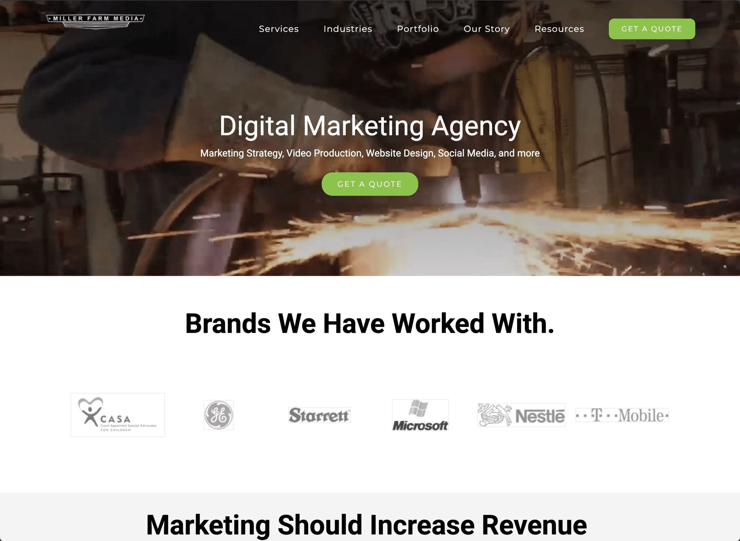 Miller Farm Media - website design and agency support