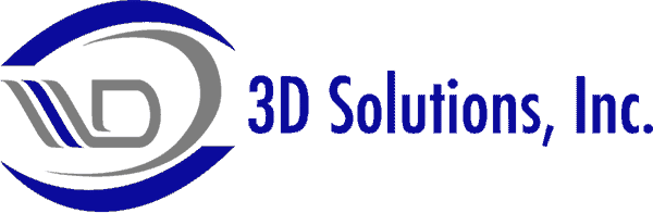 3D Solutions, Inc. logo featuring a stylized '3D' with blue and gray design elements, representing innovative 3D technology solutions.