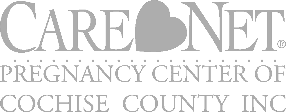 CareNet Pregnancy Center of Cochise County logo featuring a heart-shaped design and text in gray and black.