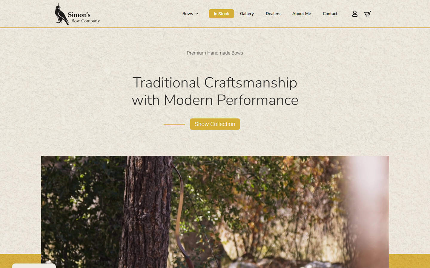 Wapiti Digital showcases a website for a bow company emphasizing traditional craftsmanship and modern performance, with a focus on handcrafted bows and quality materials.
