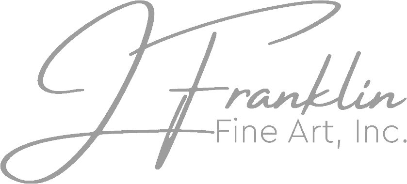 Franklin Fine Art Inc. logo featuring elegant script and modern design elements, representing a professional art gallery and fine art services.