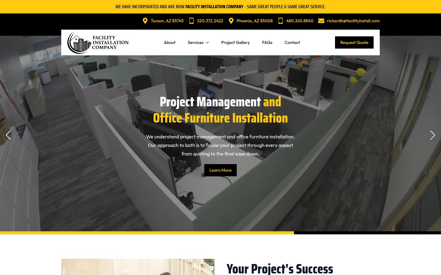 Facility Installation Company